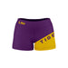 LSU Tigers Vive La Fete Game Day Collegiate Leg Color Block Women Purple Gold Optimum Yoga Short