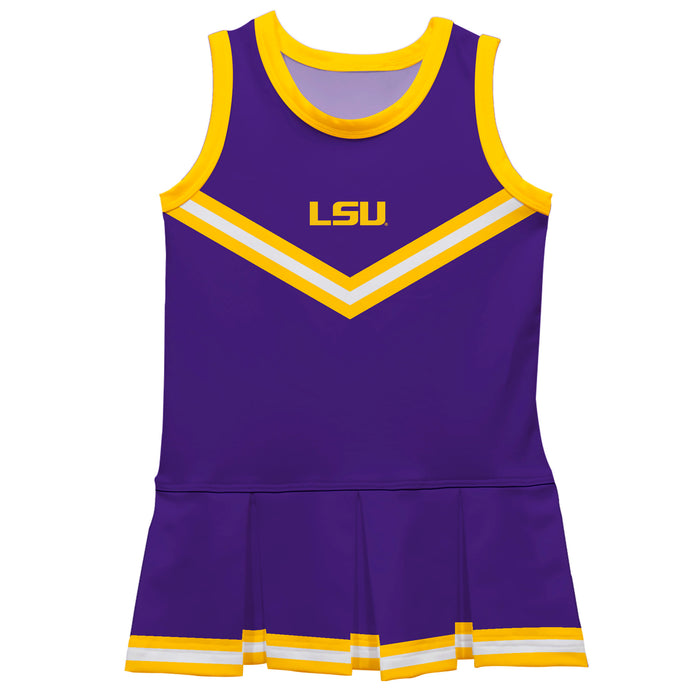 LSU Tigers Vive La Fete Game Day Purple Sleeveless Cheerleader Dress
