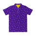 LSU Tigers Vive La Fete Repeat Logo Purple Short Sleeve Polo Shirt