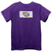 LSU Tigers Smocked Purple Knit Short Sleeve Boys Tee Shirt