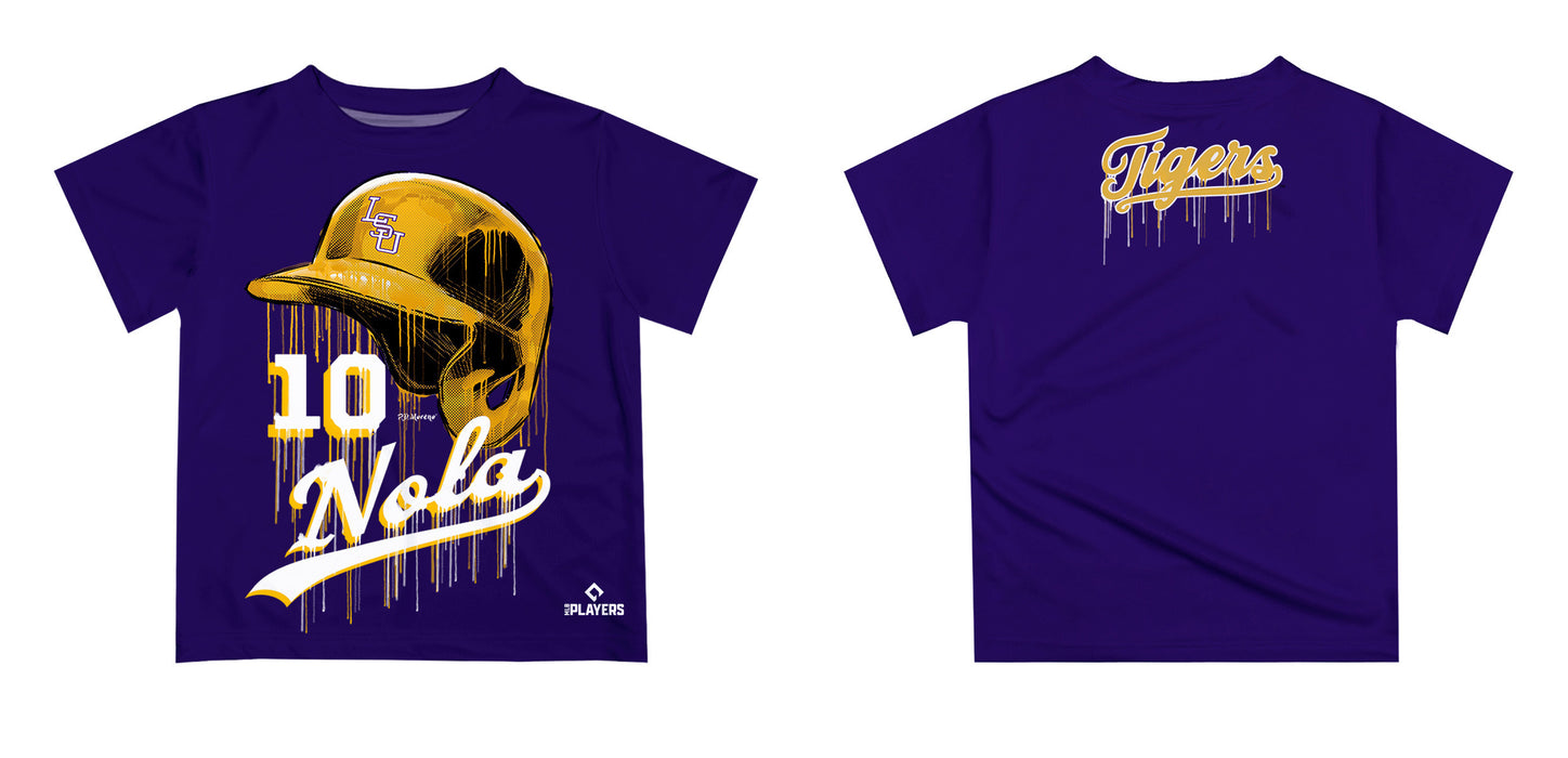 MLB Players Association Kevin Gausman LSU Tigers MLBPA Officially Licensed by Vive La Fete Dripping T-Shirt - Vive La Fête - Online Apparel Store