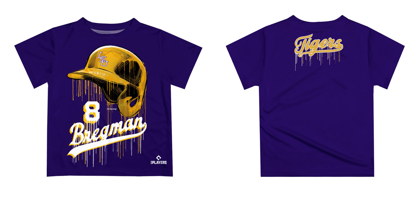 MLB Players Association Kevin Gausman LSU Tigers MLBPA Officially Licensed by Vive La Fete Dripping T-Shirt - Vive La Fête - Online Apparel Store