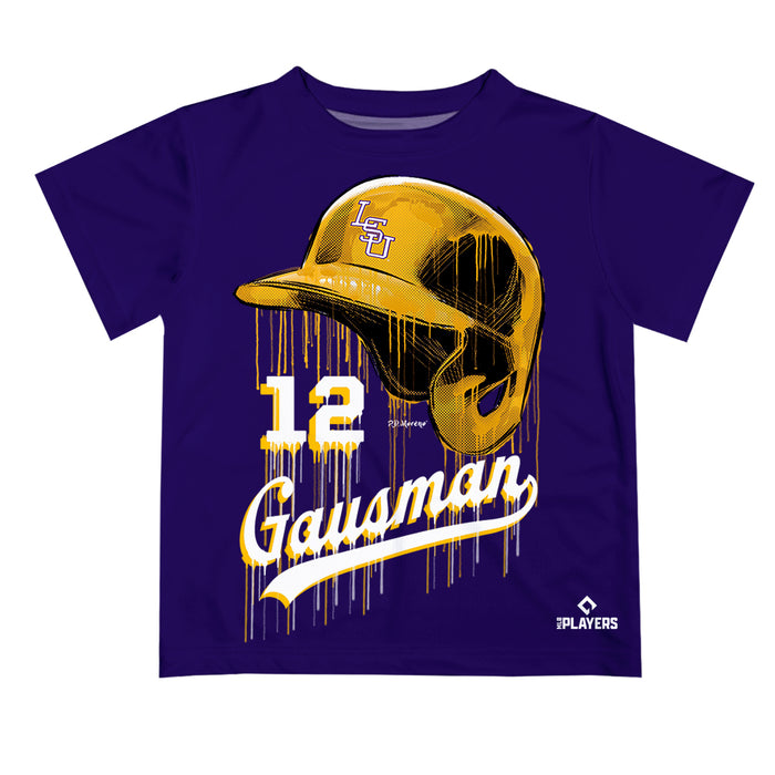 MLB Players Association Kevin Gausman LSU Tigers MLBPA Officially Licensed by Vive La Fete Dripping T-Shirt
