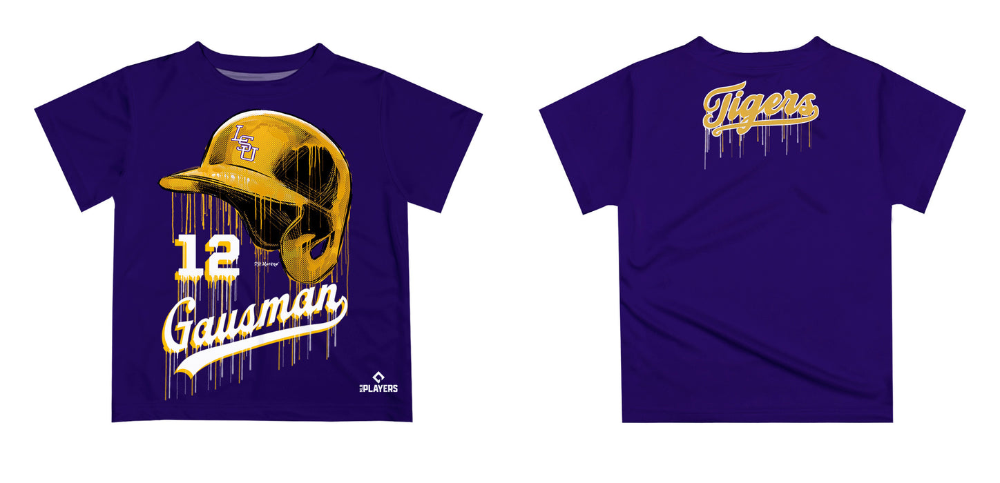 MLB Players Association Kevin Gausman LSU Tigers MLBPA Officially Licensed by Vive La Fete Dripping T-Shirt - Vive La Fête - Online Apparel Store