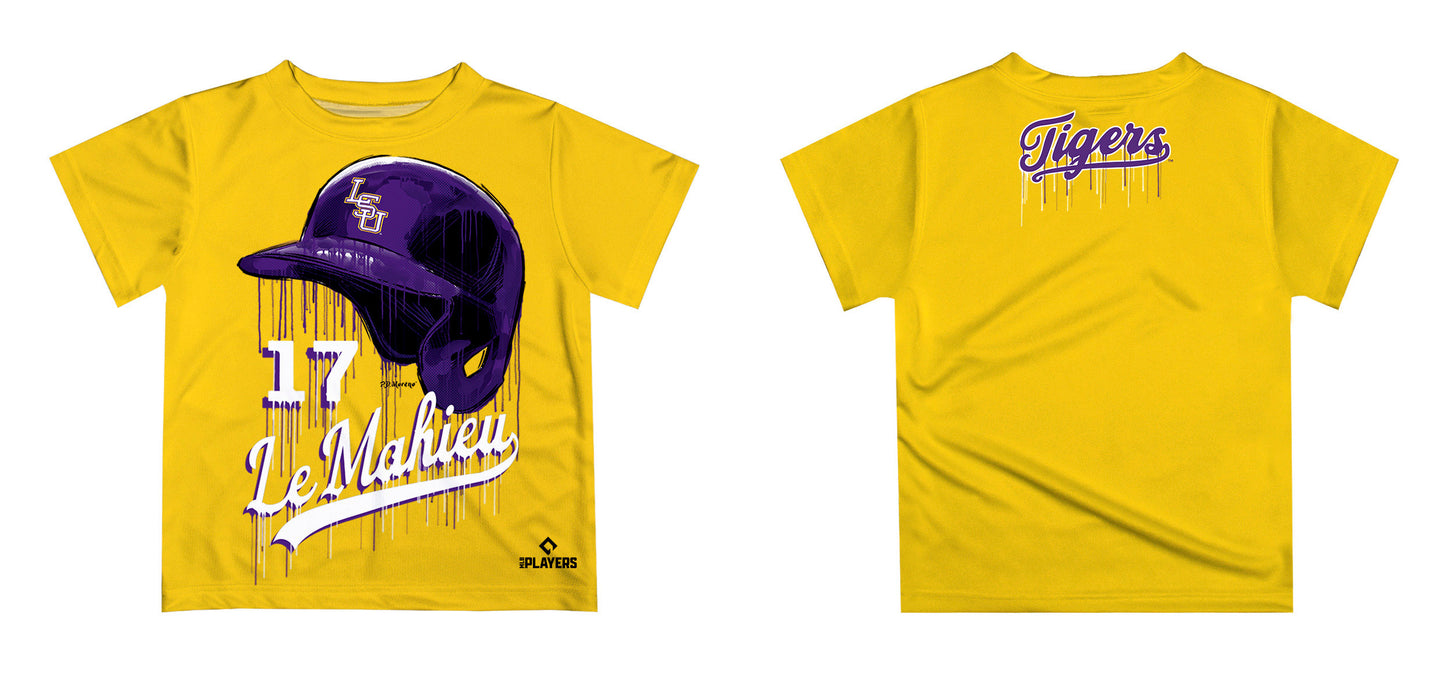 MLB Players Association Kevin Gausman LSU Tigers MLBPA Officially Licensed by Vive La Fete Dripping T-Shirt - Vive La Fête - Online Apparel Store