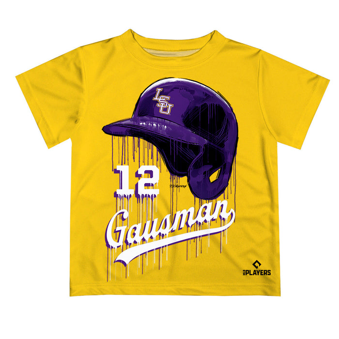 MLB Players Association Kevin Gausman LSU Tigers MLBPA Officially Licensed by Vive La Fete Dripping T-Shirt