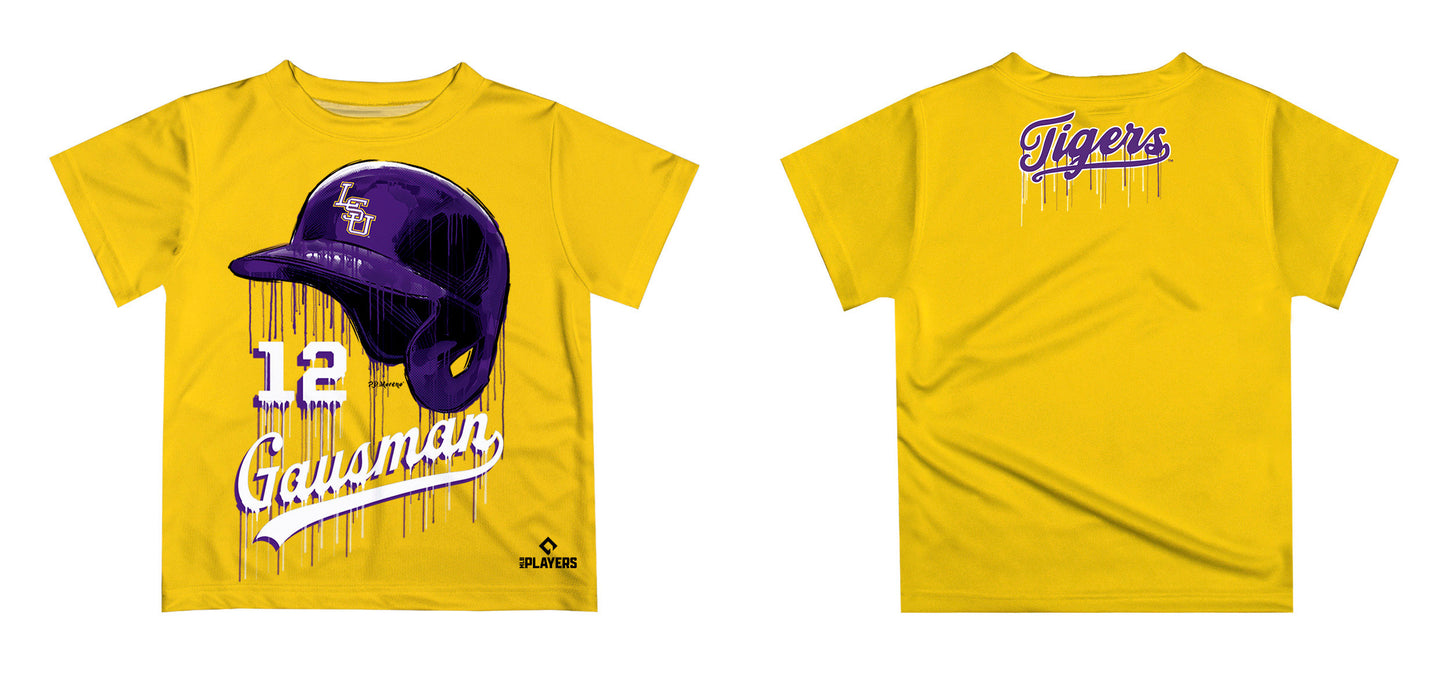 MLB Players Association Kevin Gausman LSU Tigers MLBPA Officially Licensed by Vive La Fete Dripping T-Shirt - Vive La Fête - Online Apparel Store