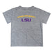 LSU Tigers Vive La Fete Boys Game Day V2 Gray Short Sleeve Tee Shirt
