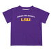 LSU Tigers Vive La Fete Boys Game Day V2 Purple Short Sleeve Tee Shirt