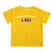 LSU Tigers Vive La Fete Boys Game Day V2 Gold Short Sleeve Tee Shirt