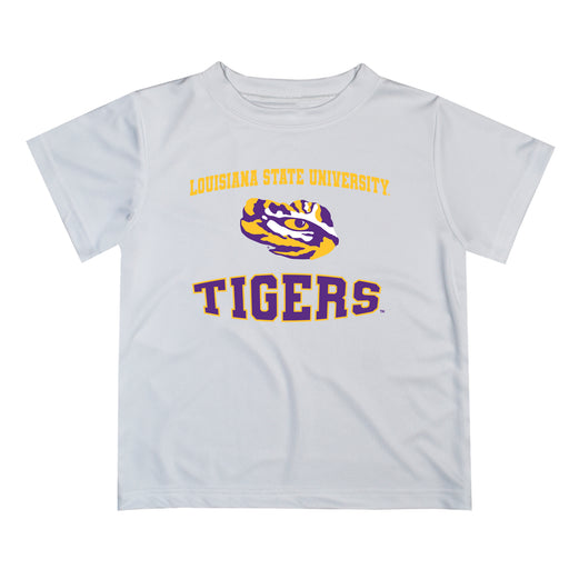 LSU Tigers Vive La Fete Boys Game Day V3 White Short Sleeve Tee Shirt