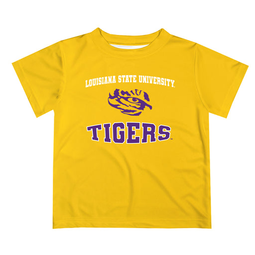 LSU Tigers Vive La Fete Boys Game Day V3 Gold Short Sleeve Tee Shirt