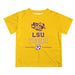 LSU Tigers Vive La Fete Soccer V1 Gold Short Sleeve Tee Shirt