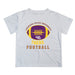 LSU Tigers Vive La Fete Football V2 White Short Sleeve Tee Shirt