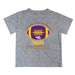LSU Tigers Vive La Fete Football V2 Heather Gray Short Sleeve Tee Shirt