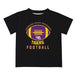 LSU Tigers Vive La Fete Football V2 Black Short Sleeve Tee Shirt