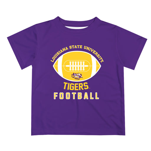 LSU Tigers Vive La Fete Football V2 Purple Short Sleeve Tee Shirt