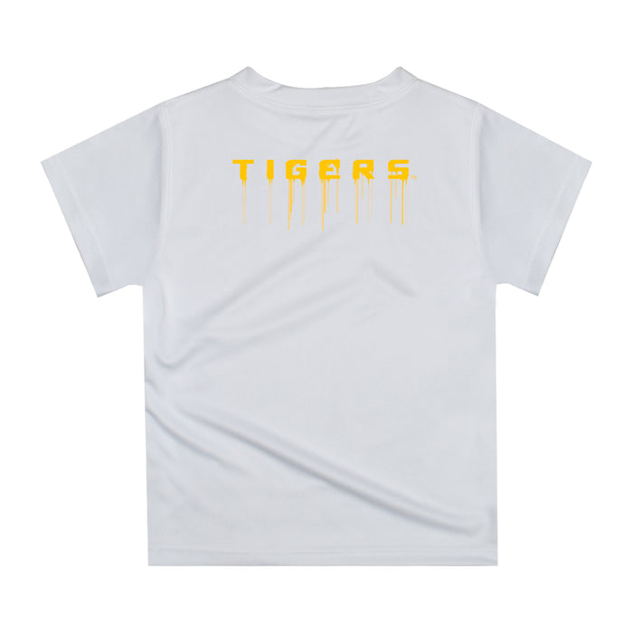 LSU Tigers Dripping Basketball Purple T-Shirt by Vive La Fete - Vive La Fête - Online Apparel Store