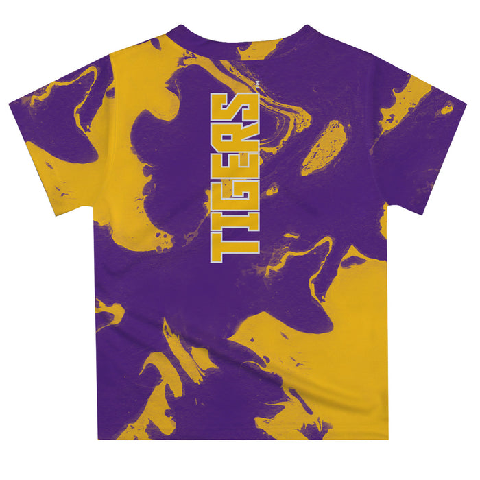 LSU Tigers Vive La Fete Marble Boys Game Day Purple Short Sleeve Tee - Vive La Fête - Online Apparel Store