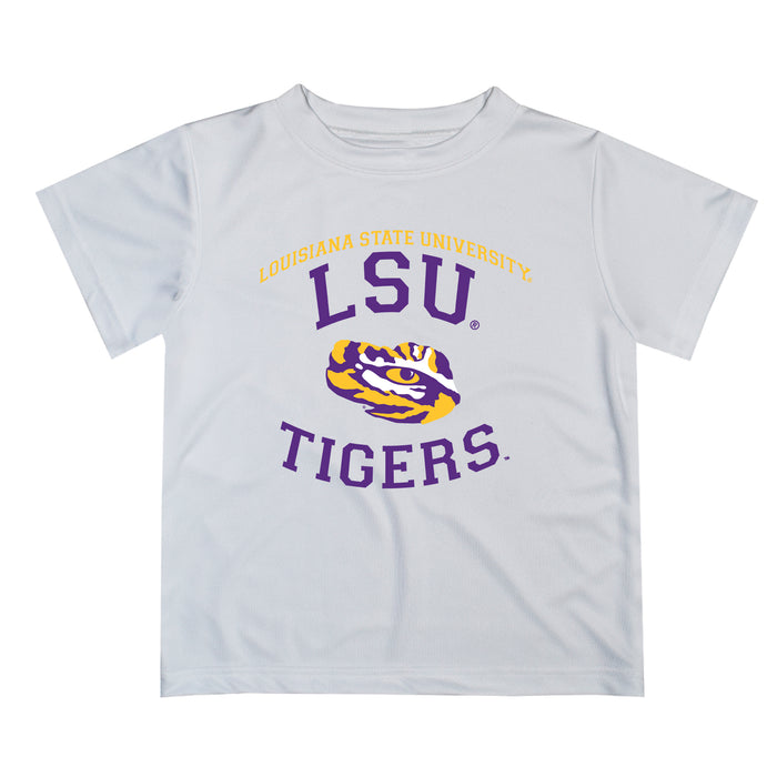 LSU Tigers Vive La Fete Boys Game Day V1 White Short Sleeve Tee Shirt