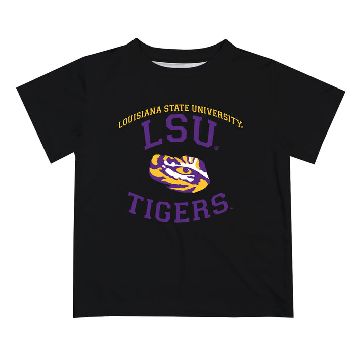 LSU Tigers Vive La Fete Boys Game Day V1 Black Short Sleeve Tee Shirt