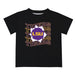 LSU Tigers Vive La Fete Black Art V1 Short Sleeve Tee Shirt