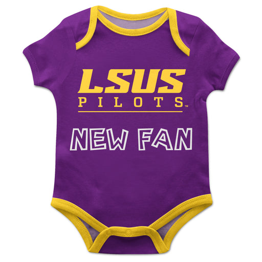 LSU Shreveport LSUS Pilots Vive La Fete Infant Game Day Purple Short Sleeve Onesie New Fan Logo Bodysuit - Vive La Fête - Online Apparel Store