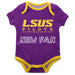LSU Shreveport LSUS Pilots Vive La Fete Infant Game Day Purple Short Sleeve Onesie New Fan Logo Bodysuit - Vive La Fête - Online Apparel Store