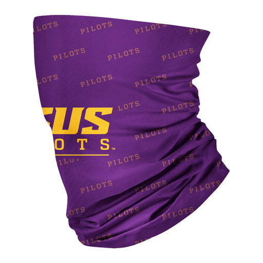 LSU Shreveport Pilots Pilots Vive La Fete All Over Logo Game Day  Collegiate Face Cover Soft 4-Way Stretch Neck Gaiter - Vive La Fête - Online Apparel Store