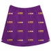 LSU Shreveport LSUS Pilots Vive La Fete Girls Game Day All Over Logo Elastic Waist Classic Play Purple Skirt - Vive La Fête - Online Apparel Store