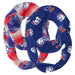 Louisiana Tech Bulldogs Vive La Fete All Over Logo Collegiate Women Set of 2 Light Weight Ultra Soft Infinity Scarfs
