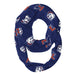 Louisiana Tech Bulldogs Vive La Fete Repeat Logo Game Day Collegiate Women Light Weight Ultra Soft Infinity Scarf