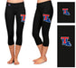 Louisiana Tech Bulldogs Vive La Fete Game Day Collegiate Large Logo on Thigh and Waist Youth Black Capri Leggings - Vive La Fête - Online Apparel Store