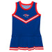 Louisiana Tech Bulldogs Vive La Fete Game Day Blue Sleeveless Cheerleader Dress