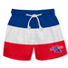 Louisiana Tech Bulldogs Vive La Fete Blue White Red Stripes Swimtrunks V1