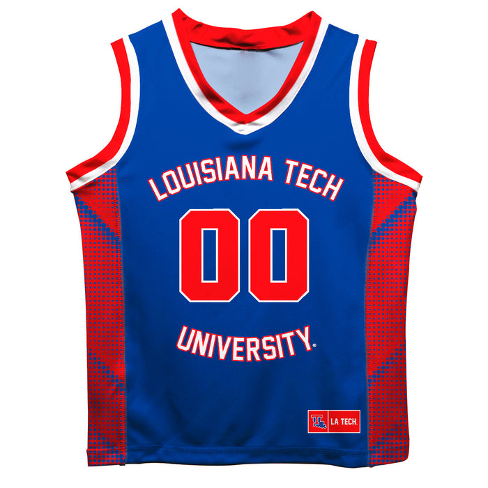 Louisiana Tech Bulldogs Vive La Fete Game Day Blue Boys Fashion Basketball Top