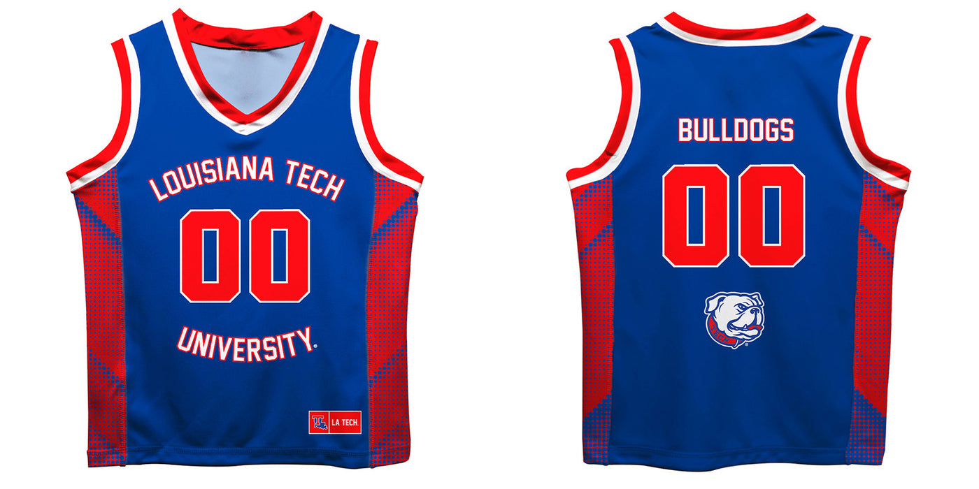 Louisiana Tech Bulldogs Vive La Fete Game Day Blue Boys Fashion Basketball Top - Vive La Fête - Online Apparel Store