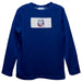 Louisiana Tech Bulldogs Smocked Blue Knit Long Sleeve Boys Tee Shirt