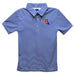 Louisiana Tech Bulldogs Embroidered Royal Stripes Short Sleeve Polo Box Shirt