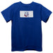 Louisiana Tech Bulldogs Smocked Blue Knit Short Sleeve Boys Tee Shirt