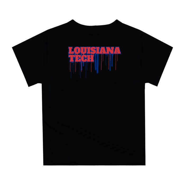 Louisiana Tech Bulldogs Original Dripping Football Helmet T-Shirt by Vive La Fete - Vive La Fête - Online Apparel Store