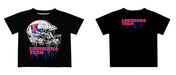 Louisiana Tech Bulldogs Original Dripping Football Helmet T-Shirt by Vive La Fete - Vive La Fête - Online Apparel Store