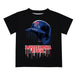 Louisiana Tech Bulldogs Original Dripping Baseball Hat Black T-Shirt by Vive La Fete