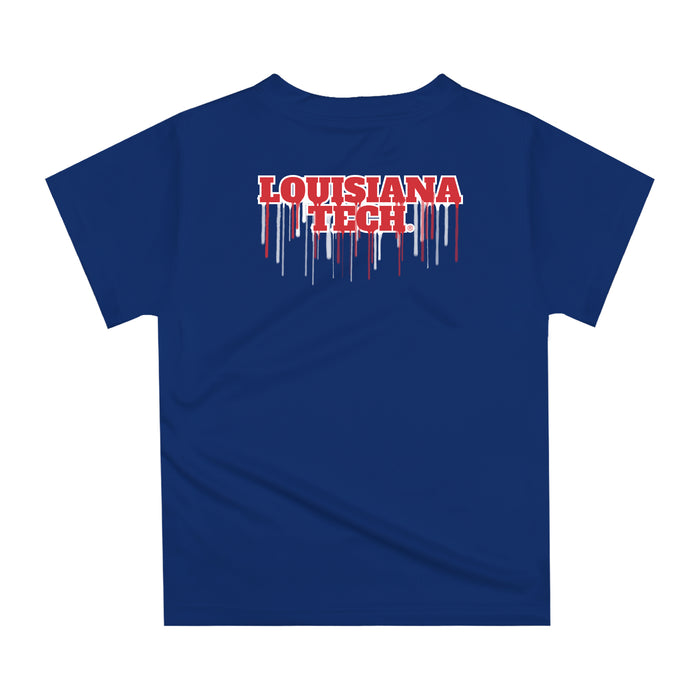 Louisiana Tech Bulldogs Original Dripping Baseball Hat Red T-Shirt by Vive La Fete - Vive La Fête - Online Apparel Store