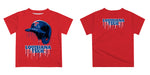 Louisiana Tech Bulldogs Original Dripping Baseball Hat Red T-Shirt by Vive La Fete - Vive La Fête - Online Apparel Store