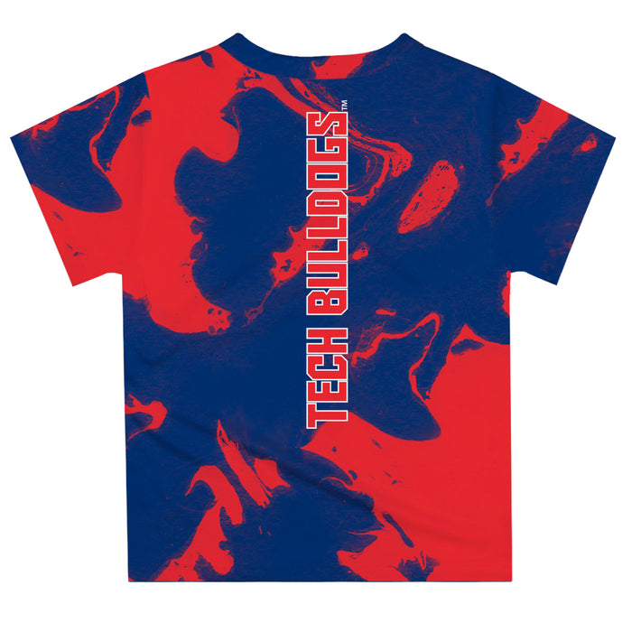 Louisiana Tech Bulldogs Vive La Fete Marble Boys Game Day Blue Short Sleeve Tee - Vive La Fête - Online Apparel Store