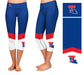 Louisiana Tech Bulldogs Vive La Fete Game Day Collegiate Ankle Color Block Women Blue White Capri Leggings - Vive La Fête - Online Apparel Store