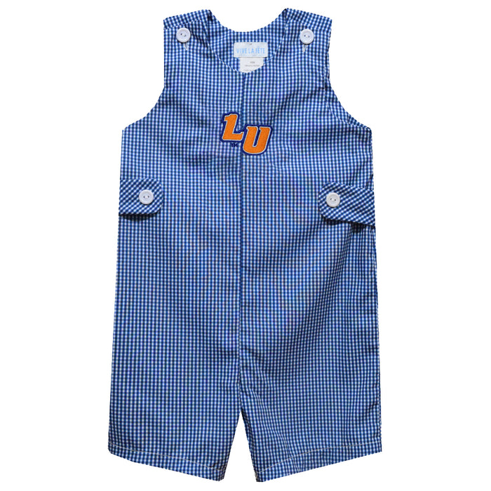 Lincoln University Lions LU Embroidered Royal Gingham Boys Jon Jon