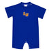 Lincoln University Lions LU Embroidered Royal Knit Short Sleeve Boys Romper