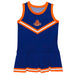 Lincoln Lions LU Vive La Fete Game Day Blue Sleeveless Cheerleader Dress